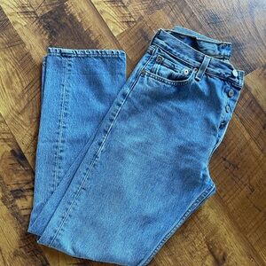 Levi's Blue Denim Jeans with Leather Patch